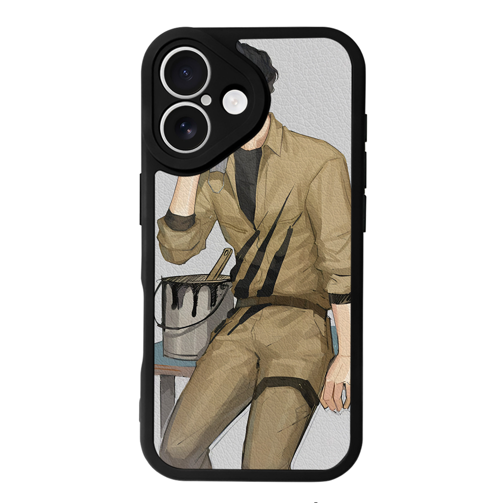 （画像用） ハイキュー!! Haikyu!! 【iPhone 16シリーズ対応】シリコンスマホケース（レザー調） 材質：シリコン
